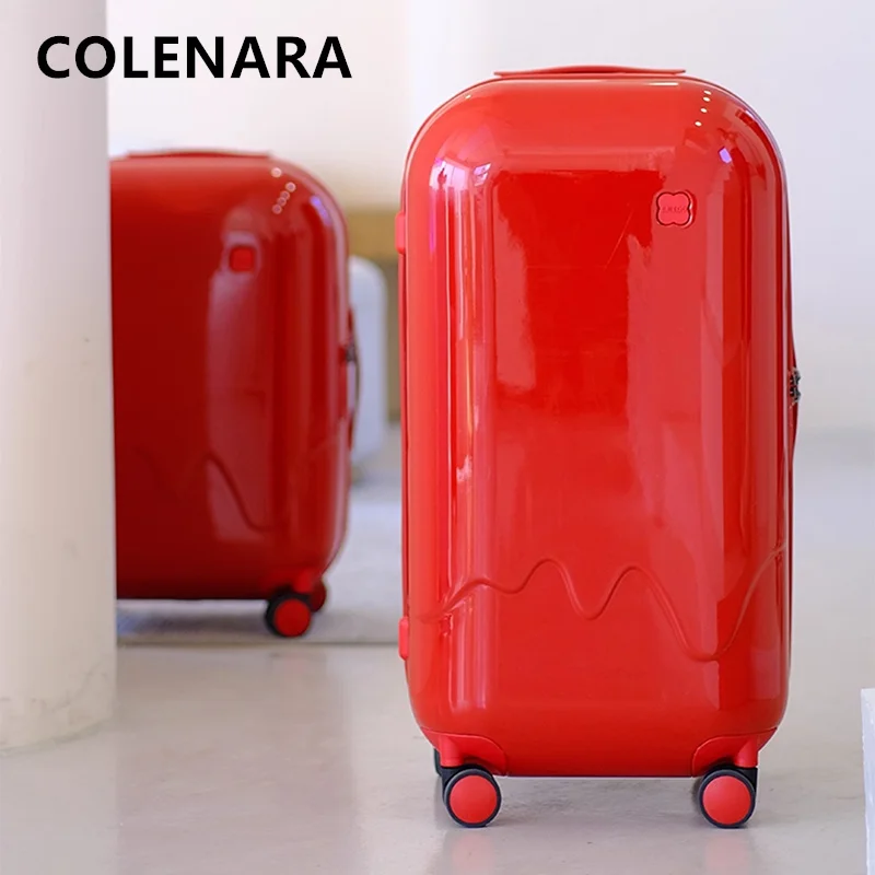COLENARA Suitcase on Wheels 28 Inch Large Capacity Trolley Case 20