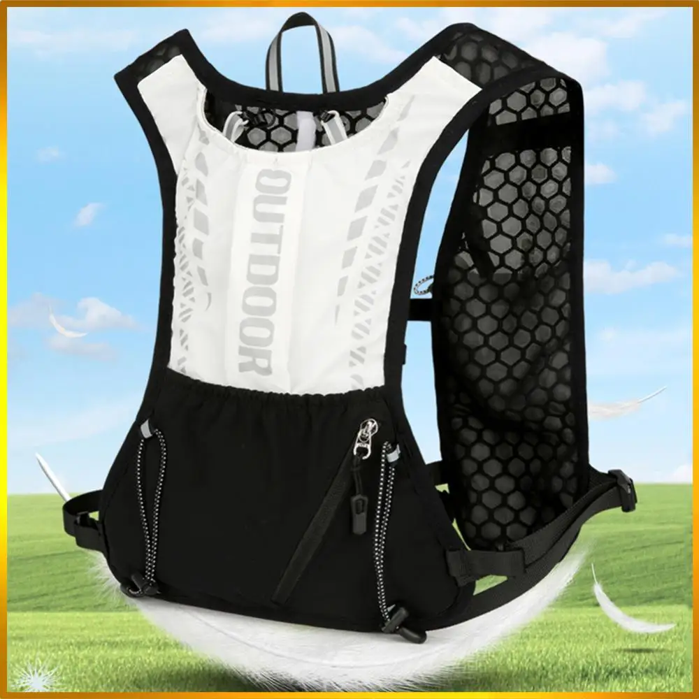 Chaleco de hidratación para correr, mochila impermeable con vejiga de agua, paquete de hidratación transpirable para exteriores para senderismo, sendero y correr