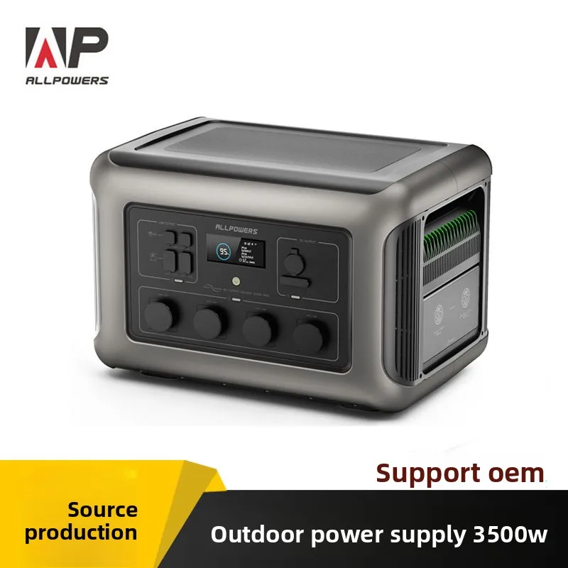 ALLPOWERS R3500 Portable Power Station, 3500W Lithium Iron Phosphate Emergency UPS Outdoor Storage Home Backup Camping Off‑Grid