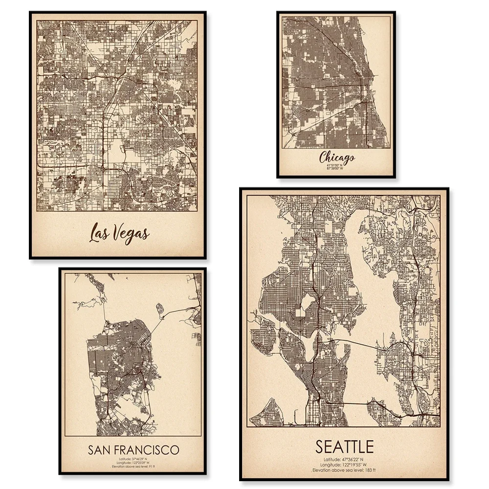 American City Map, …