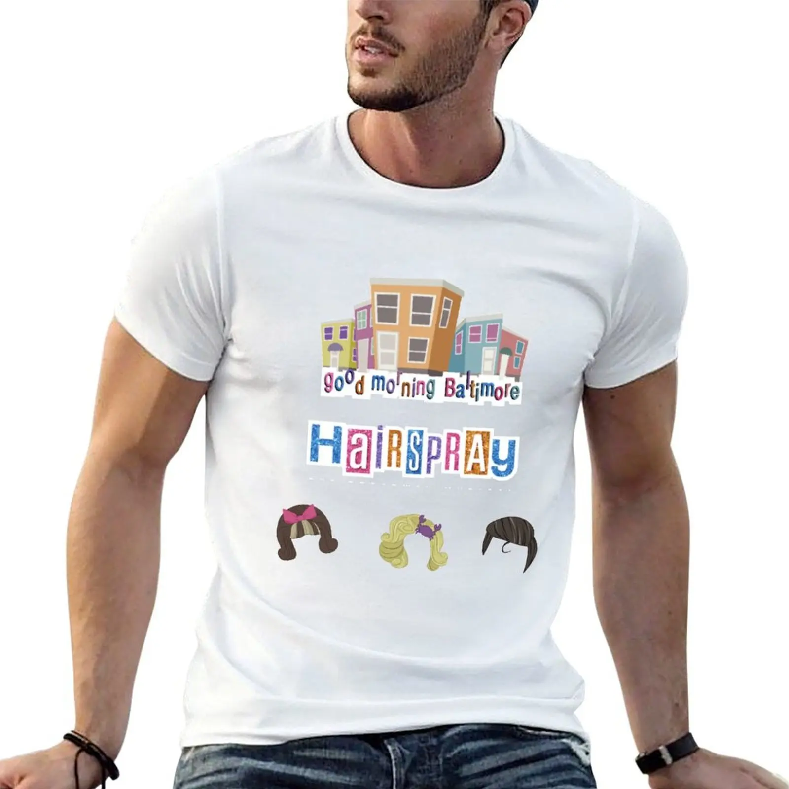

Hairspray Pack T-Shirt men t shirt cotton 100% cotton t shirts high quality T-Shirt