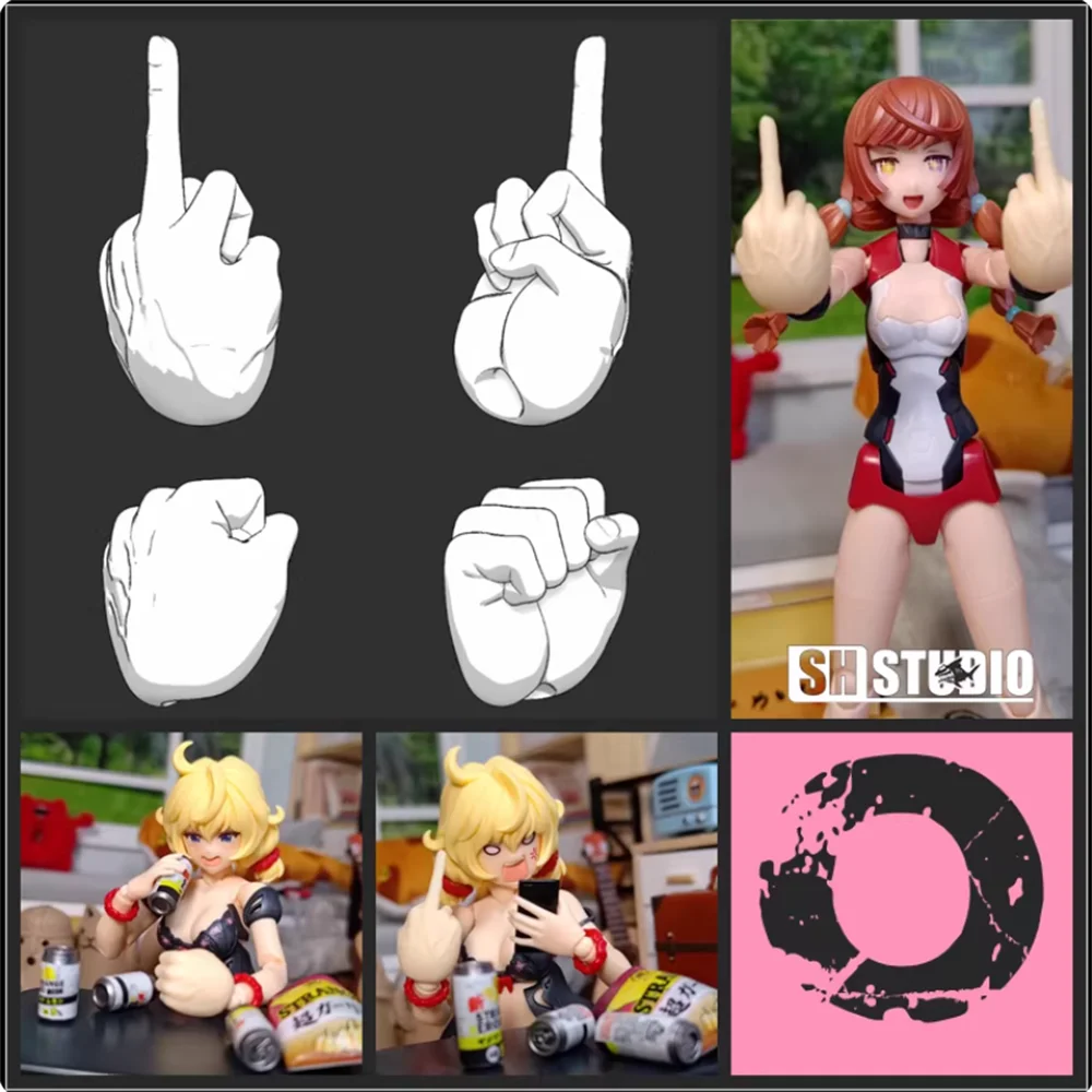 

Snail SH STUDIO 1/12 Mecha Girl Goddess Device Styling Hand Type Set O Group Resin GK Modified Parts Model In Stock