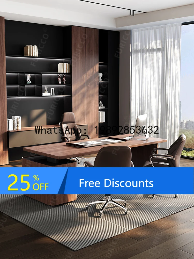 ZK Genuine Leather Executive Chair Business Comfortable Office Chair Home Long Sitting Executive Chair