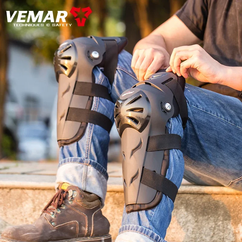 

4Pcs/set VEMAR Motorcycle Elbow Guard Kneepad Motorbike Outdoor Sports Bicycles Scooters Riding Protector Elbow Brace Knee Pads