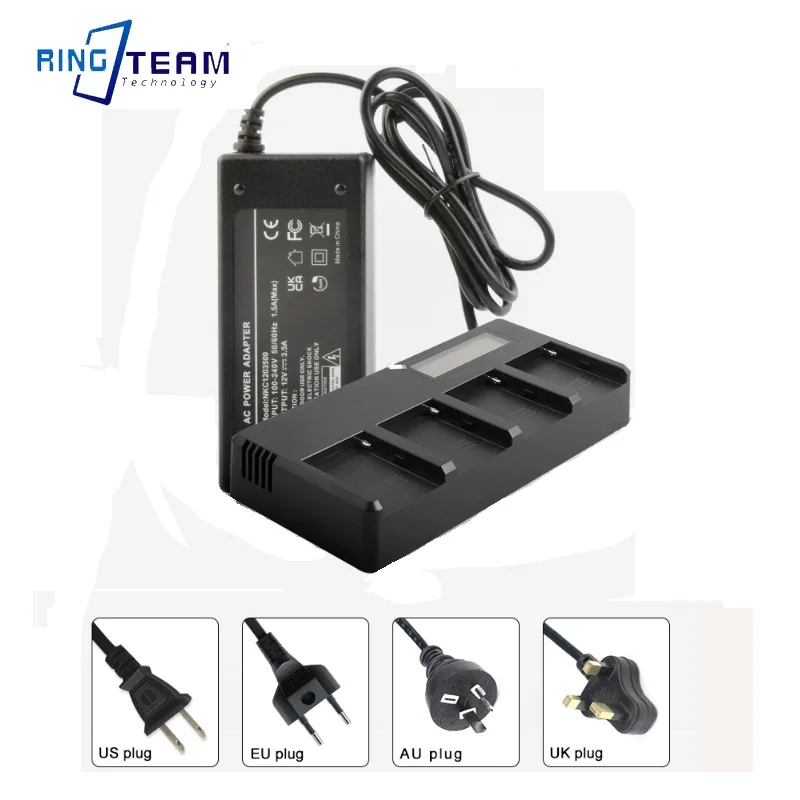 

4-Channel Charger LCD NP-F960 NP-F970 NP F970 NP F960 Camcorder Battery Charger for Sony for Sony NP-F550 F770 F750 F960 F970