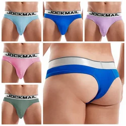 Men's Sexy G String Thong Bikini Men Underwear Cotton T-Back Jockstrap Homme Underpants Briefs U Penis Pouch Panties Leopard