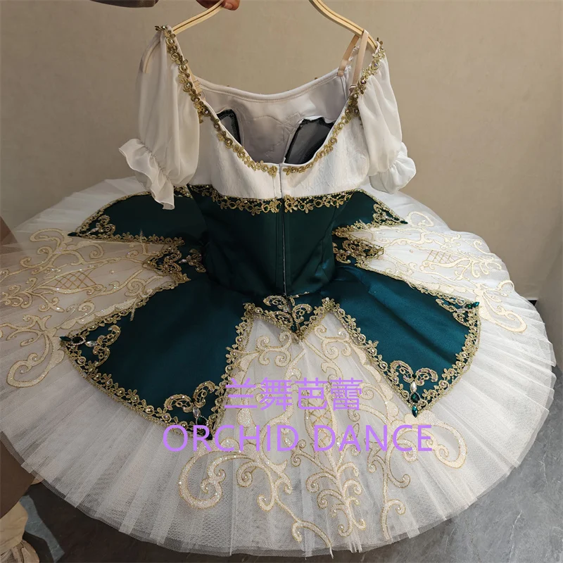 BT01681 Profissional Tamanho Personalizado Cor Personalizada Crianças Meninas Mulheres Adulto Trajes Tutu de Ballet Verde