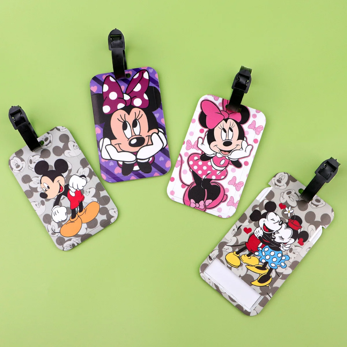 만화 캐릭터 시리즈 수하물 태그 여행 가방 ID 주소 이름 홀더 수하물 태그 여행용 휴대용 수하물 액세서리