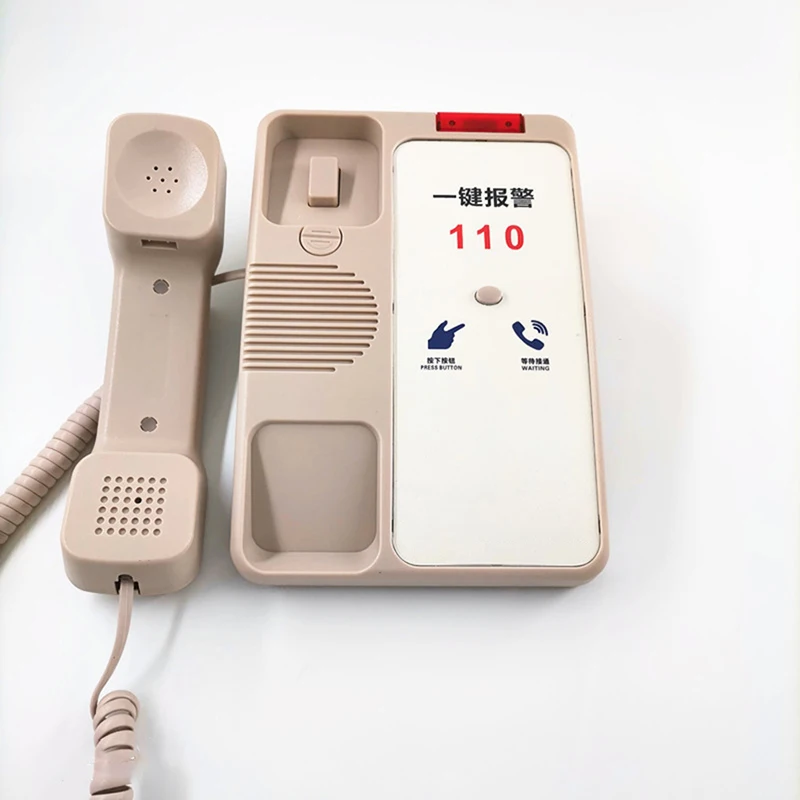 Corded Phone One Button Dial Alarm Emergency Alert Landline Phone System for Home Office School Kindergarten Prison Bank