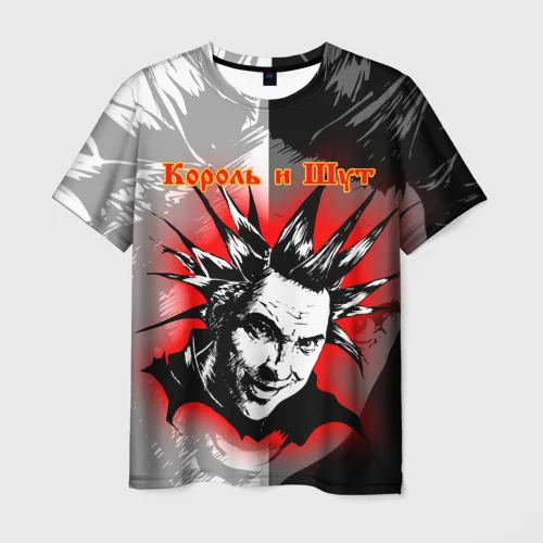 روك الملك والمهرج تي شيرت ثلاثية الأبعاد طباعة الرجال/النساء الهيب هوب الاتجاه قصيرة الأكمام المحملة Y2k ملابس الشارع الشهير الرجال