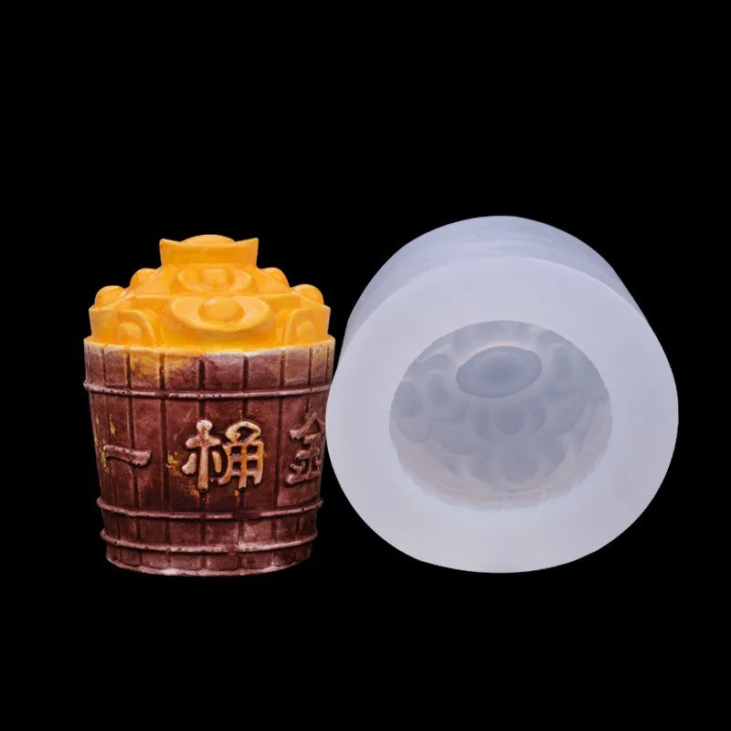 Gold Ingot Shape Silicone Mold for Aromatherapy Gypsum Candle Car Diffuser Stone Mould Multi-size Options Available