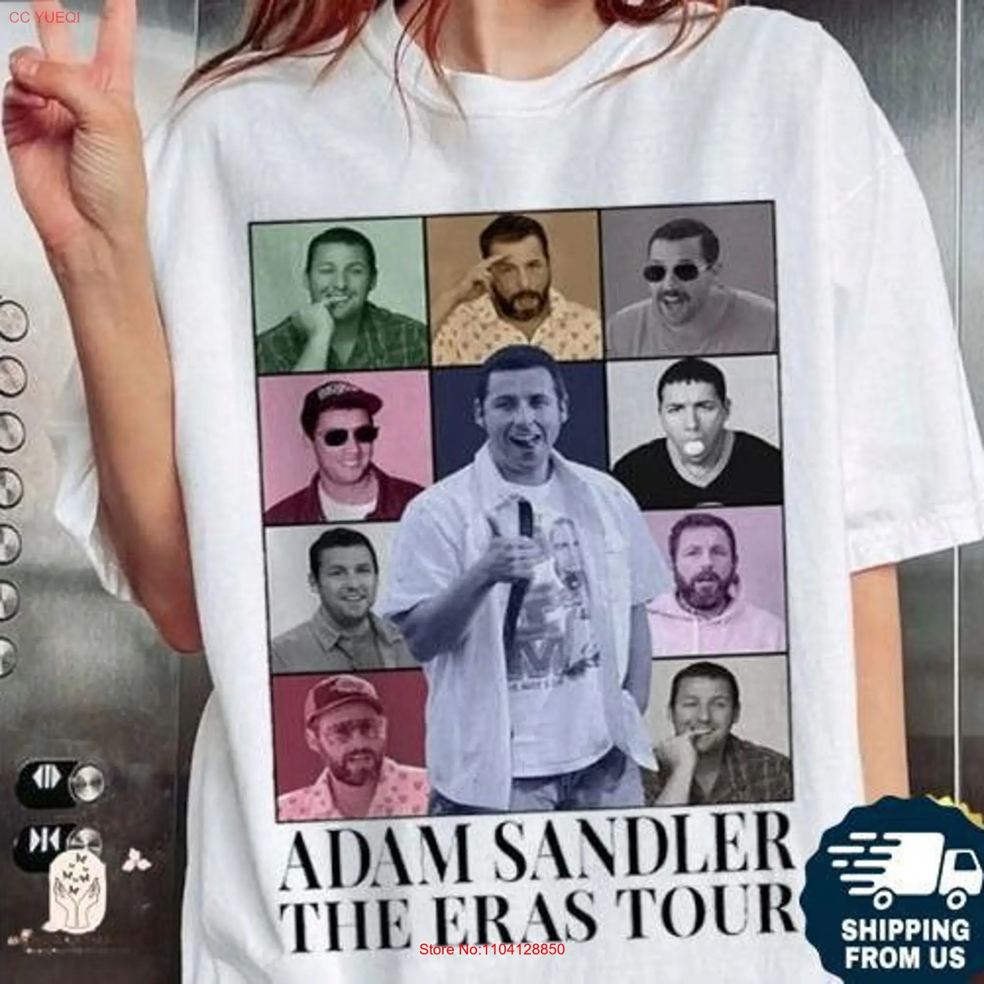 Adam Sandler Eras Tour T Shirt Homage Saturday Night Live Merch long or short sleeves