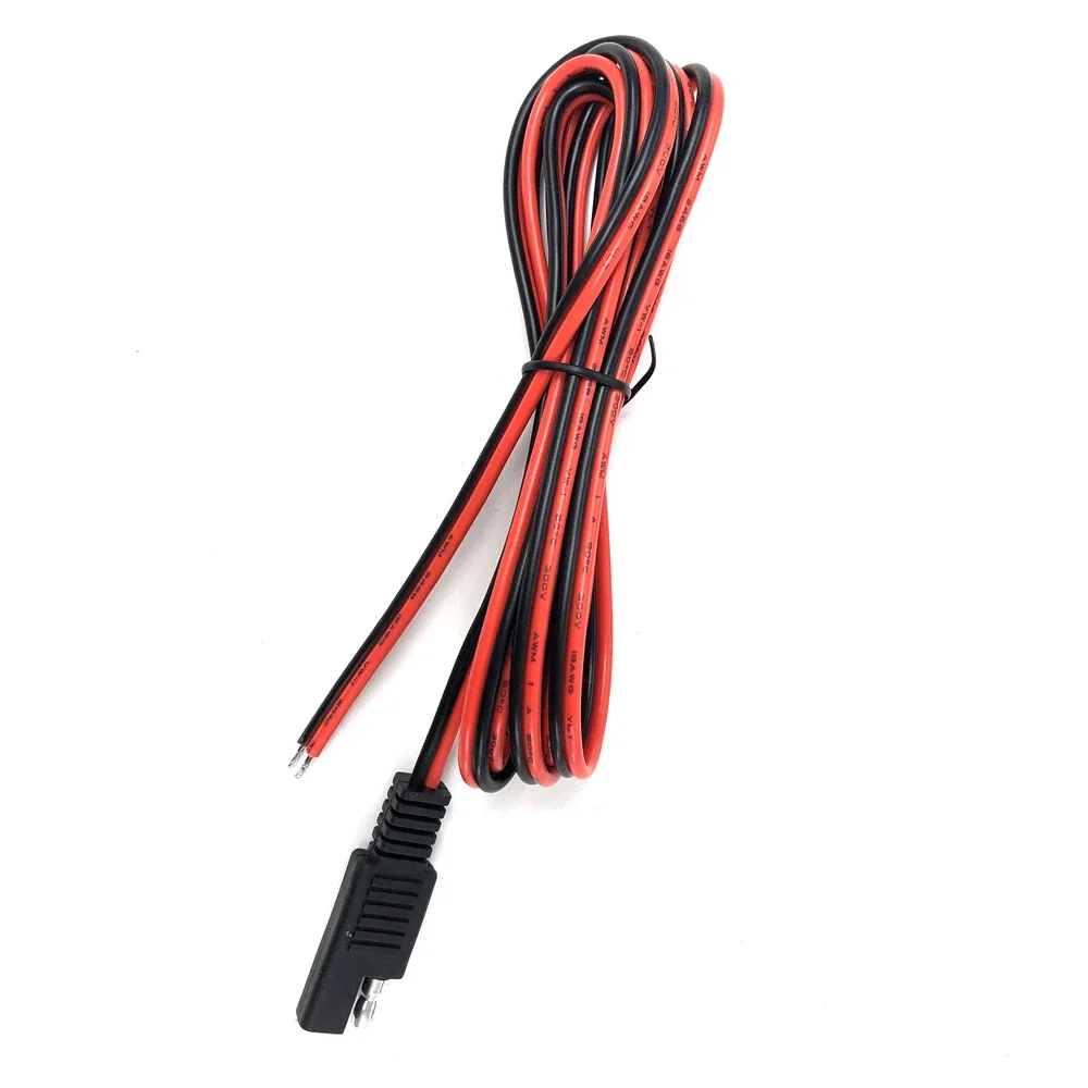 Cable de extensión automotriz SAE Power, enchufe de desconexión rápida de 18awg para cargadores de batería de Panel Solar de motocicleta y coche,