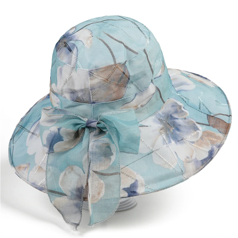 

Women's Breathable Sun Protection Fiing Cap Spring Summer Large Brim Casual Sle Knot round Top Travel Hat