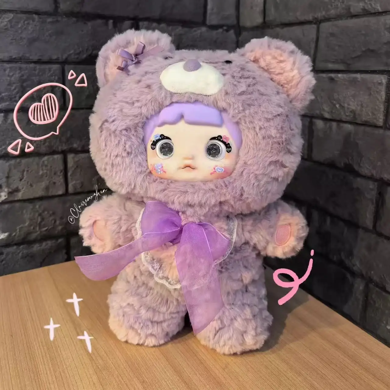 Nommi Echte Hoge 35 cm Leuke Karakter Goede Nacht Beer Pluche Figuur Speelgoed Model Guradian Wish Star Kamer Decoratie kinderen Gift