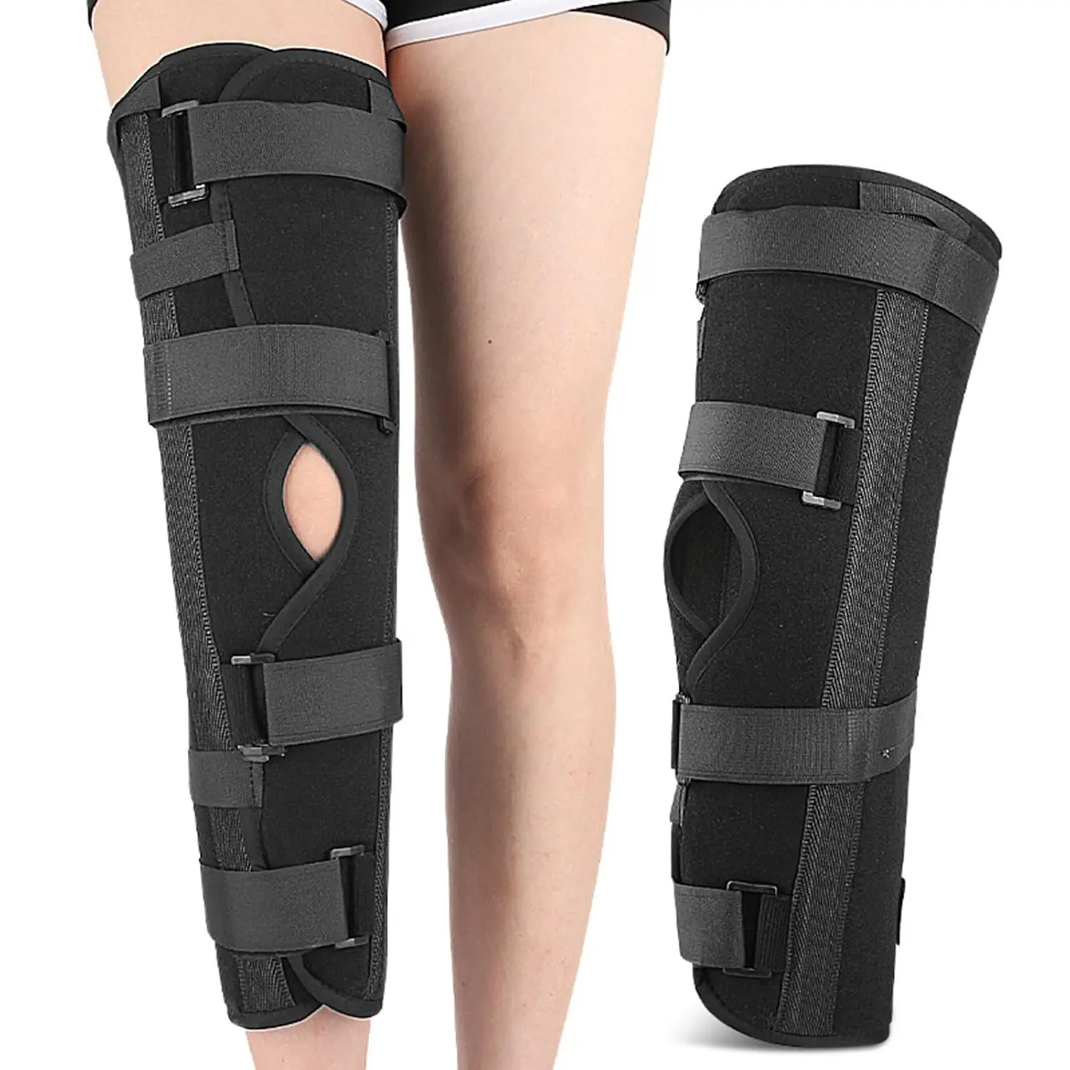 

1Pcs Adjustable Knee Brace Support Pad Sports Protective Gear Knee Splint Sleeve Wrap Stabilizer Fracture Sprain Knee Legs Fixer