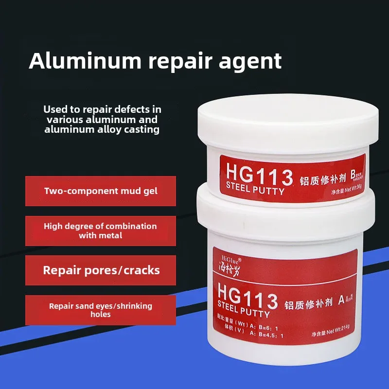 

Metal repair agent for defect repair, glue pipe, radiator, water tank, sand hole, crack, leak, air hole, leak sealing, iron ceme