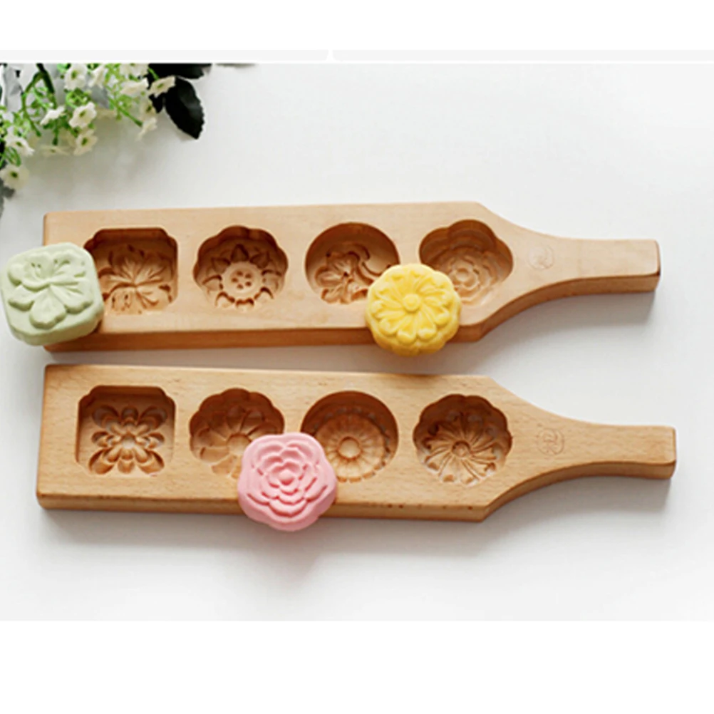 

Wooden Mooncake Mold Set Eco-Friendly Baking DIY Soap Cake Chocolate Muffin Cupcake Brownie Pastry Ice Cream Dessert