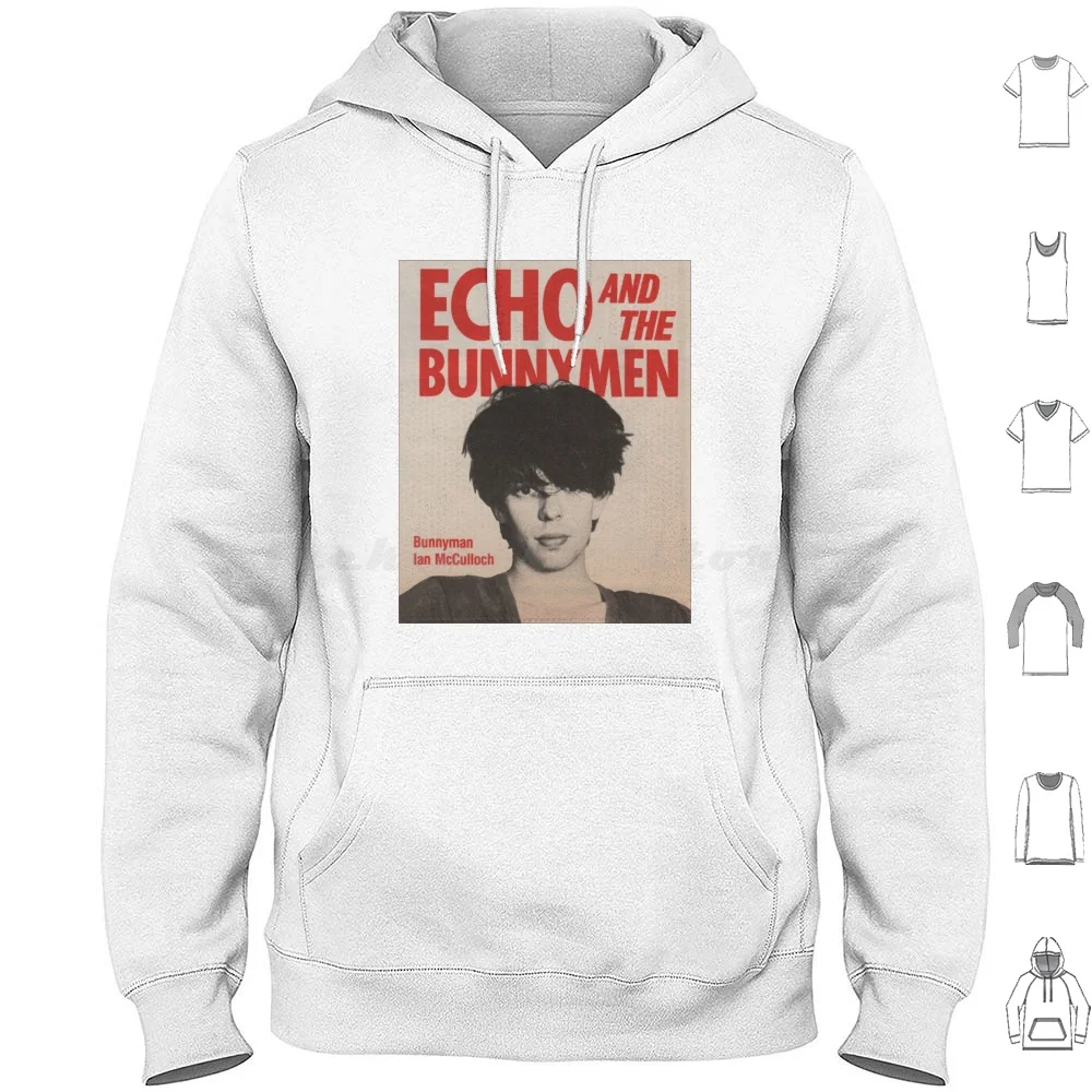 Echo And The Bunnymen Hoodie Cotton Long Sleeve Echo And The Bunnymen Joy Division New Order 80s Band Bunnymen Indie Music