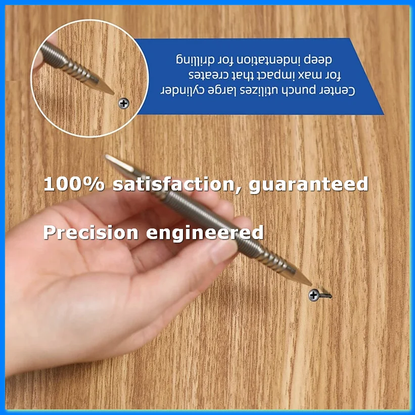 

3 Pcs Dual Head Nail Setter and Hinge Pin Punch Set,Hammerless Spring Nail Punch Door Hinge Pin Remover Tool 5000 PSI-A69M