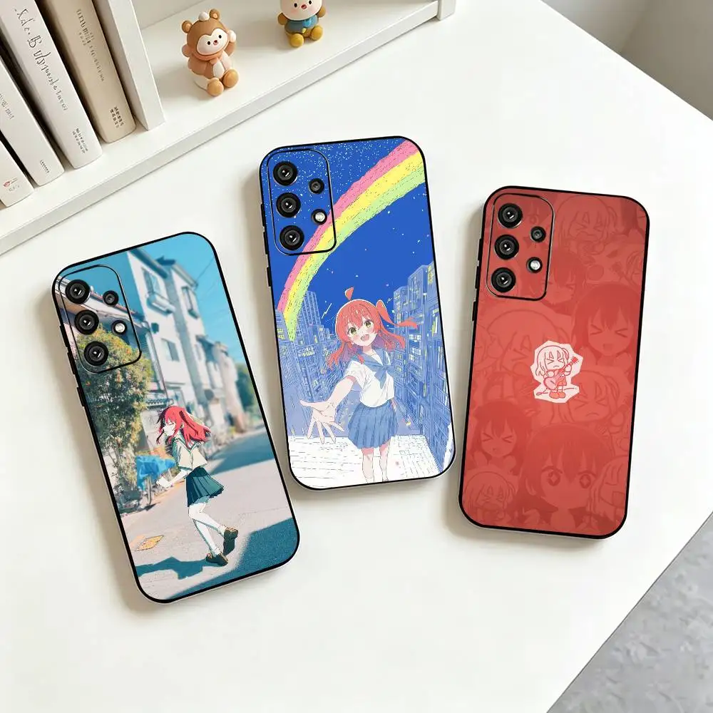 I-Ikuyo Kita Bocchi the Rock Phone Case Black Silicone Soft For Samsung S25,S24,S21,S22,S23,S30,Ultra,S20,Plus,Fe,Lite