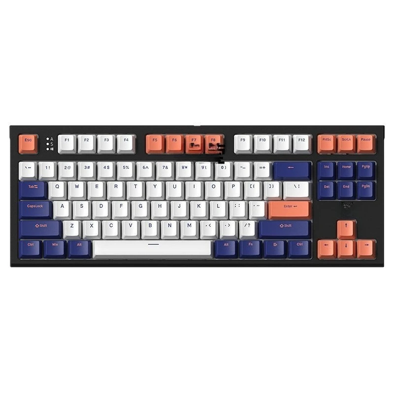 Mechanical keyboard 87 keys wired 104 keys desktop office e-sports low latency tea red axis