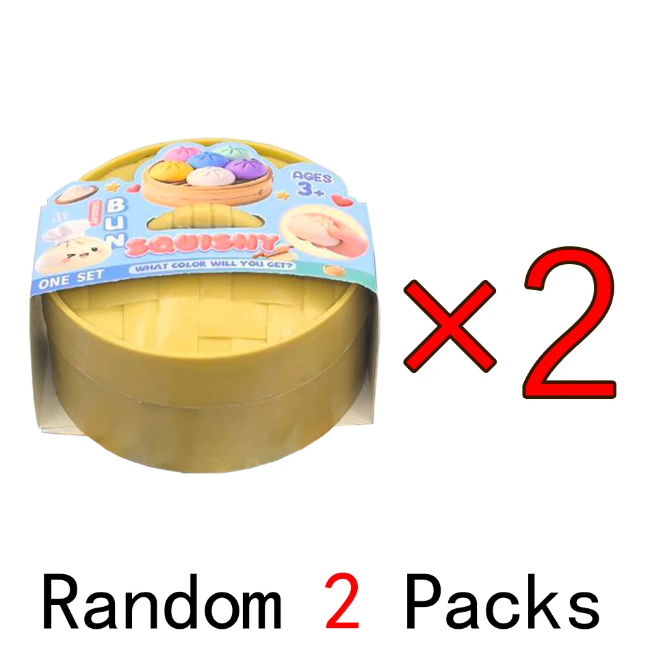 Kleurrijke gesimuleerde dumpling squishy ontspannende anti-stress speeltje voor het verlichten van angst, het verbeteren van het geluk, herbruikbaar en met terugverende werking.