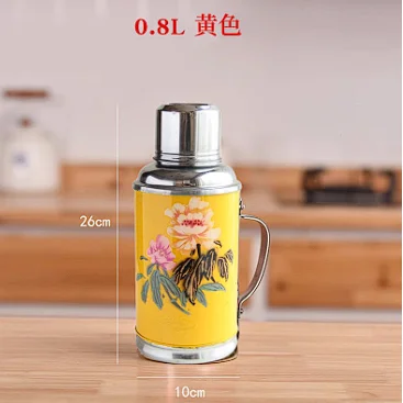 

0.8/1.2l/2l Retro Travel Thermosflask Thermos Water Coffee Bottle Stainless Steel Coffee Cup Mug Heat Cold Preservation