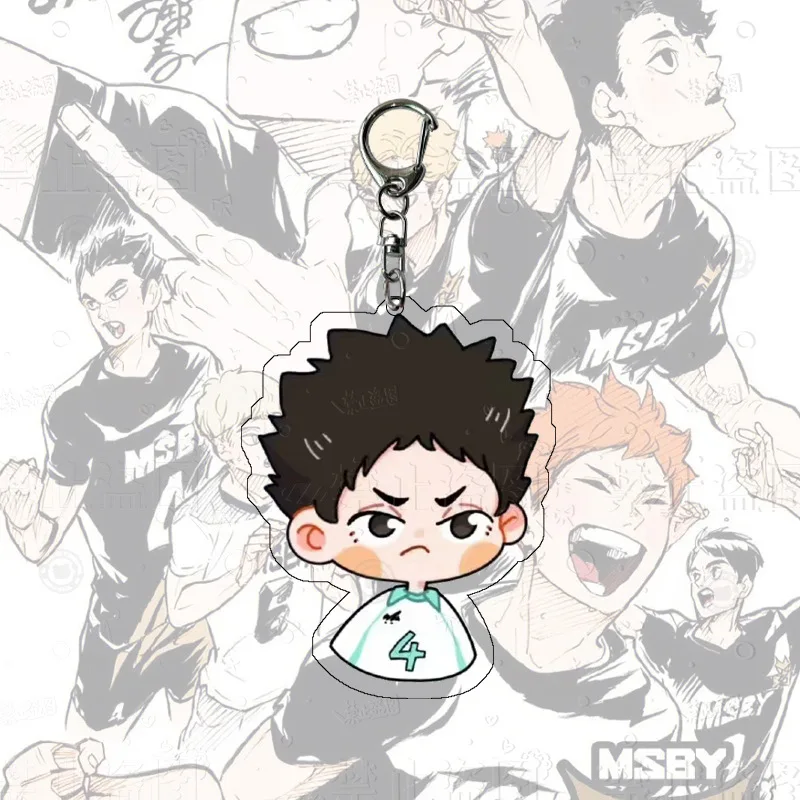 Haikyu Keychain Anime Hanger Pendant Style Of Oikawa Hinata Kotaro Bokuto Kuroo Akaashi Kageyama Iwaizumi Kenma Atsumu Osamu