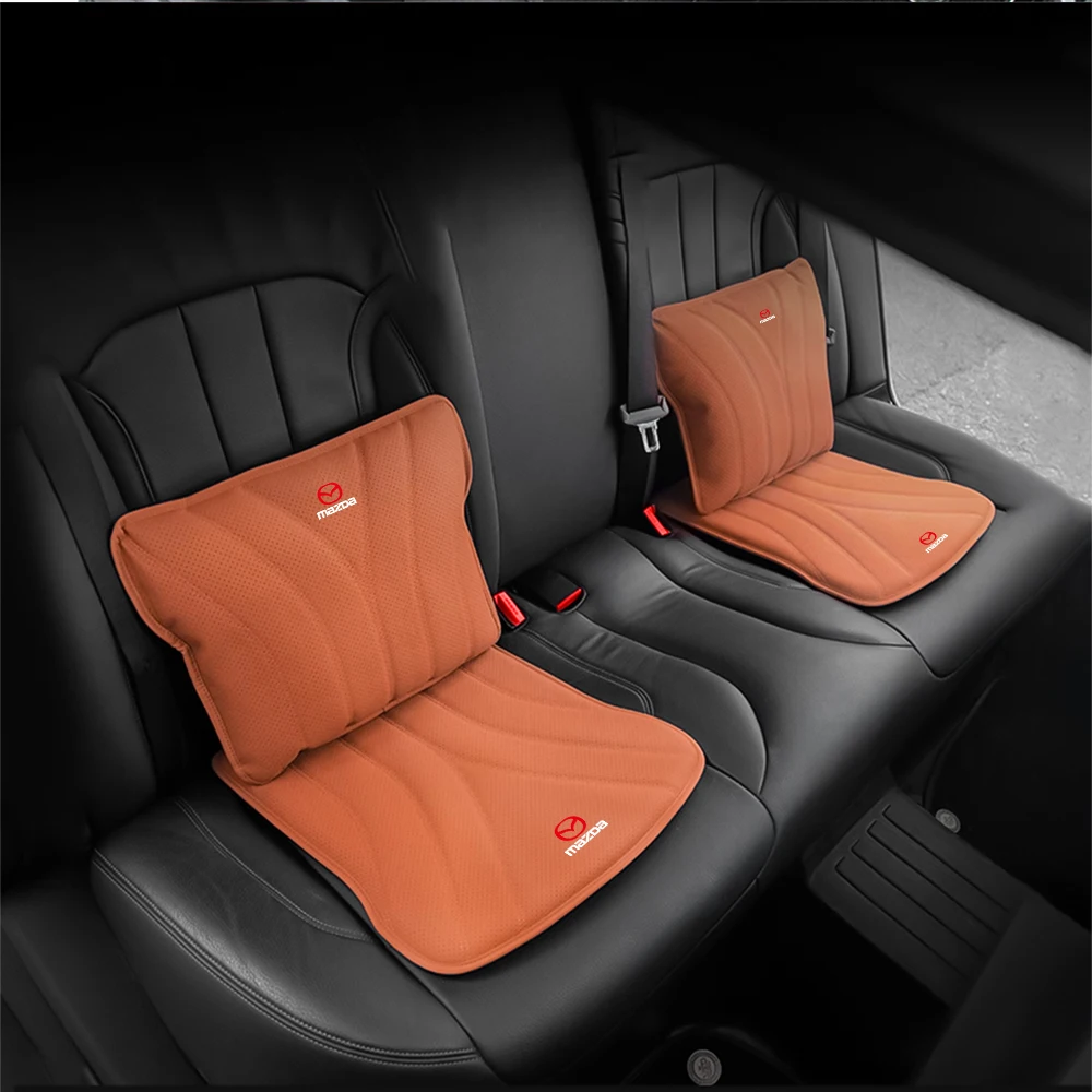 Universal Breathable Car Seat Cushion Leather High Resilience Sponge Seat Cushion For Mazda 2 3 5 7 Axela CX-5 CX-3 CX-4 Atenza