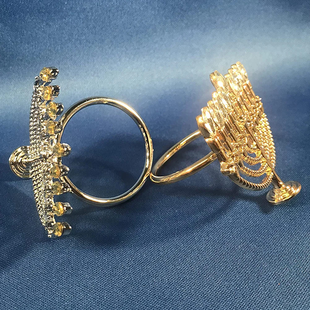 

4pcs Napkin Rings Delicate Serviette Buckle Decorative Serviette Buckles Reusable Tableware Elegant Napkin