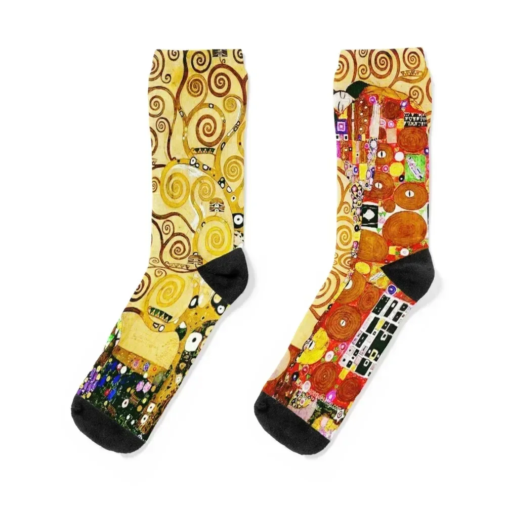 Gustav Klimt The Tree of Life Art Nouveau Symbolism Socks anti slip football winter valentine gift ideas Socks Male Women's