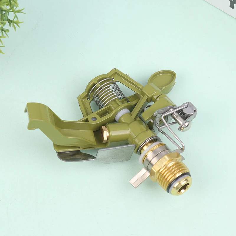 

New 1/2" Male Thread Sprinkler Garden Rotating Rocker Impact Adjustable Zinc Alloy Lawn Field Watering Nozzle Irrigation Tool