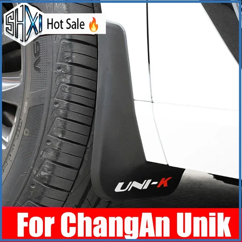 For Chang An unik uni k 2021 2022 2023 2024 4PCS Car Mudguard Mudguards Accessories Mud Flaps Splash Guards Cover Fender