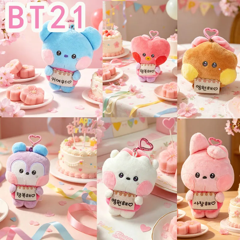 

kpop BT21 Idol 2026 Related Products - 10CM Name Pearl Baby Pendant Accessories Doll Display Item Girls Gift