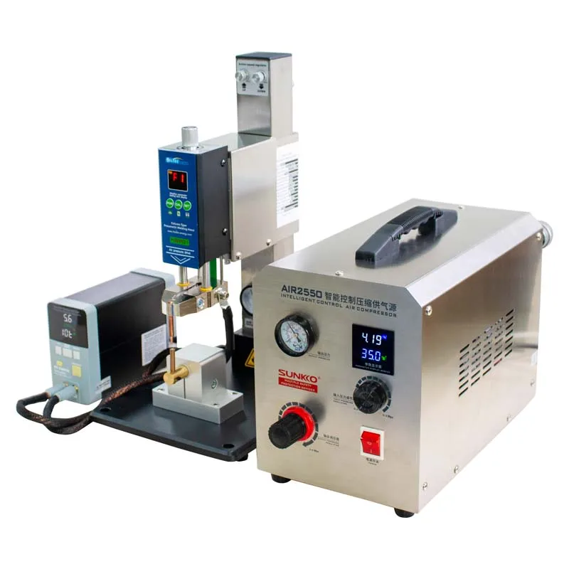 HT-SW01H/HT-SW02H Battery Spot welder 42KW butt welding machine with Air pump Pneumatic battery weld head/Parallel Weld Head