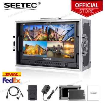 SEETEC 휴대용 라이브 스트리밍 방송 디렉터 모니터, ATEM 미니 믹서 프로용, ATEM156-CO 15.6 인치, 4K HDMI 멀티뷰