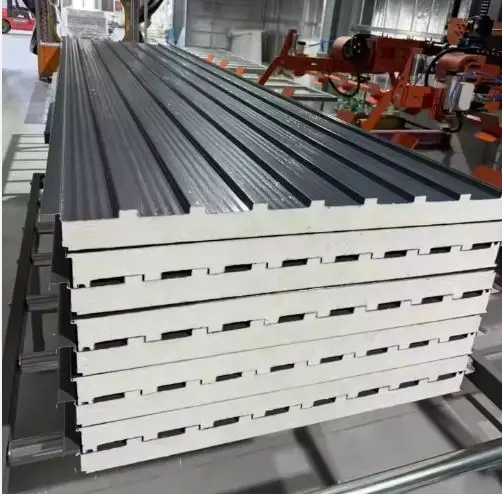 Fireproof and eco-friendly aluminum composite panel with polyurethane foam core for soundproofing and thermal insulation in