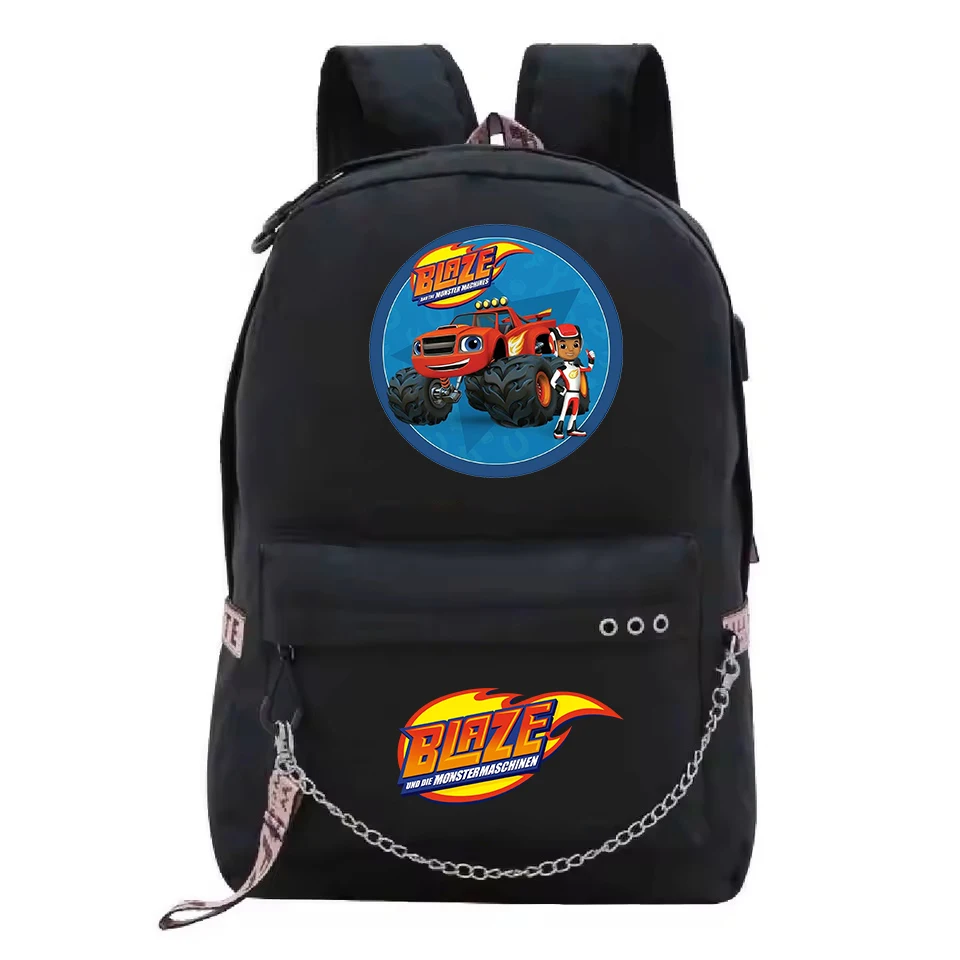 Blaze and the Monster Machines Backpack Student School Bags Boys Girls High Quality Bookbag Teenager Portable Rucksack Mochila