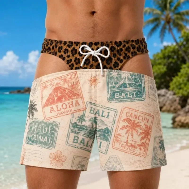 2026 Lustige 3D-Druck-Badeshorts für Herren mit neuartigem Lochdesign, Strandshorts, Scherz-Badebekleidung, Boardshorts – Detail 11