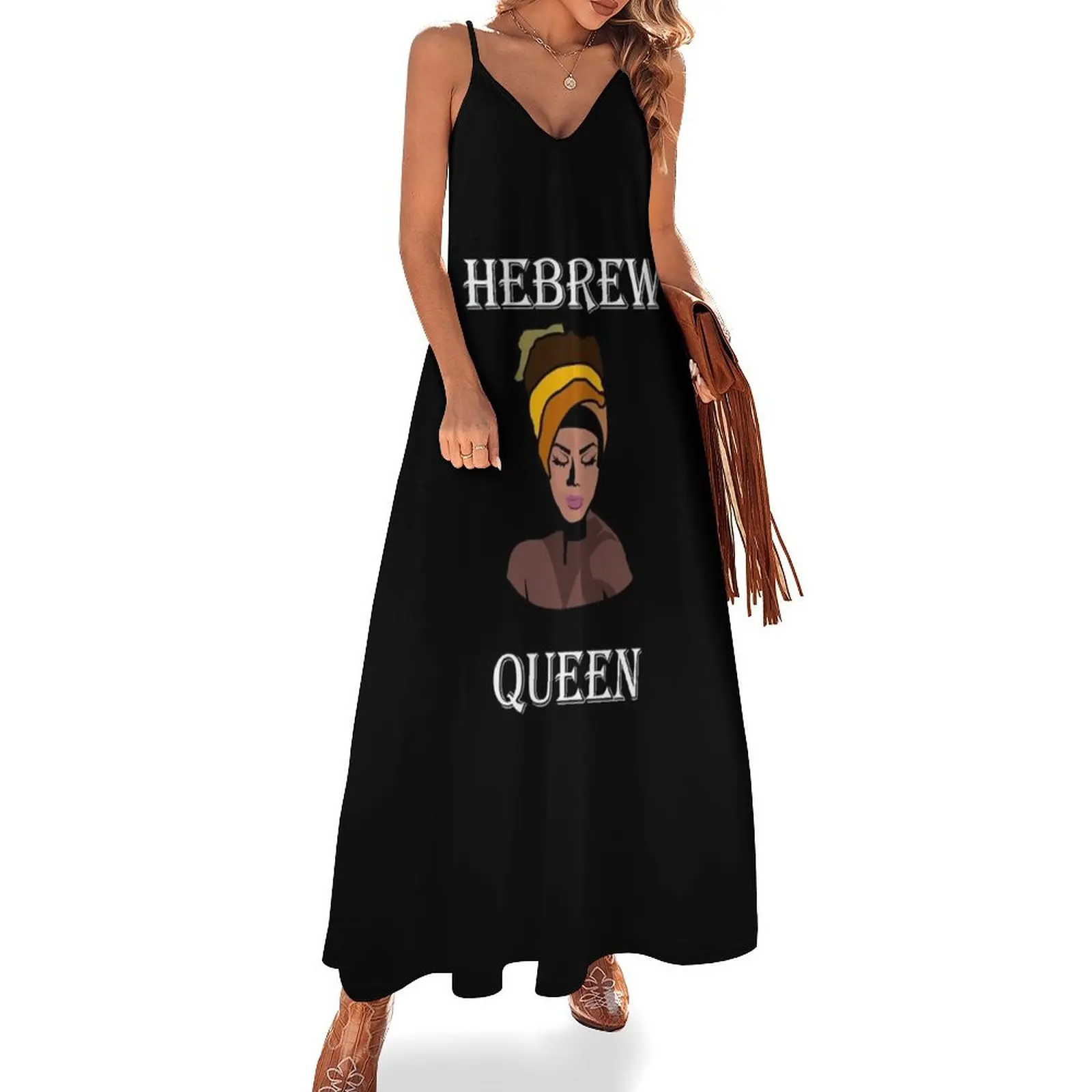 

Hebrew Queen Sleeveless Dress luxury evening dress woman for wedding prom dress 2025