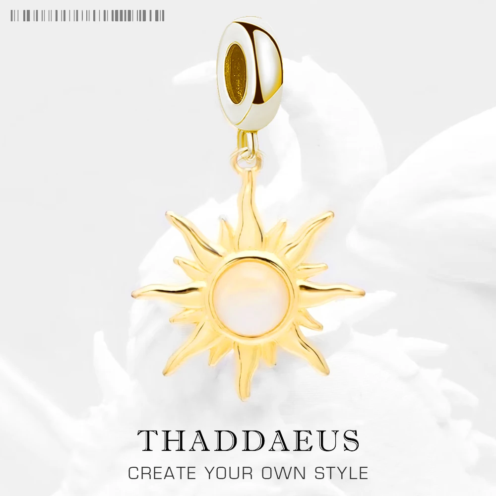 

Подвеска в виде солнца с перламутром, Подвески ручной работы, ювелирные изделия на удачу для женщин и мужчин, Европейский бриллиант, Серебряный подарок