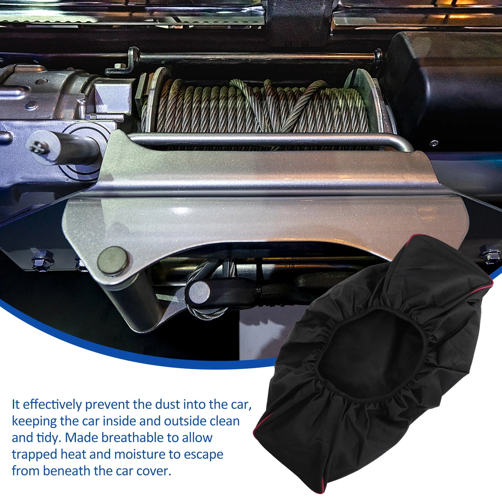 

Winch Protector Waterproof Dust Cover Capstan Protective Oxford Cloth Protection