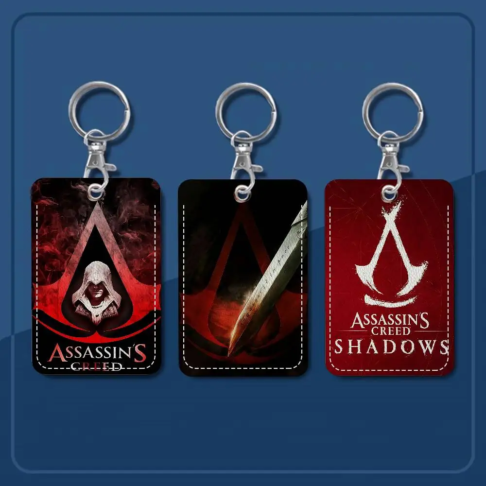 

Персонализированный держатель A-Assassin-S C-Creed-d в мультяшном стиле, подходит для банковских карт, карт метро и автобуса, кошелек для карт, держатель для бейджа, брелок
