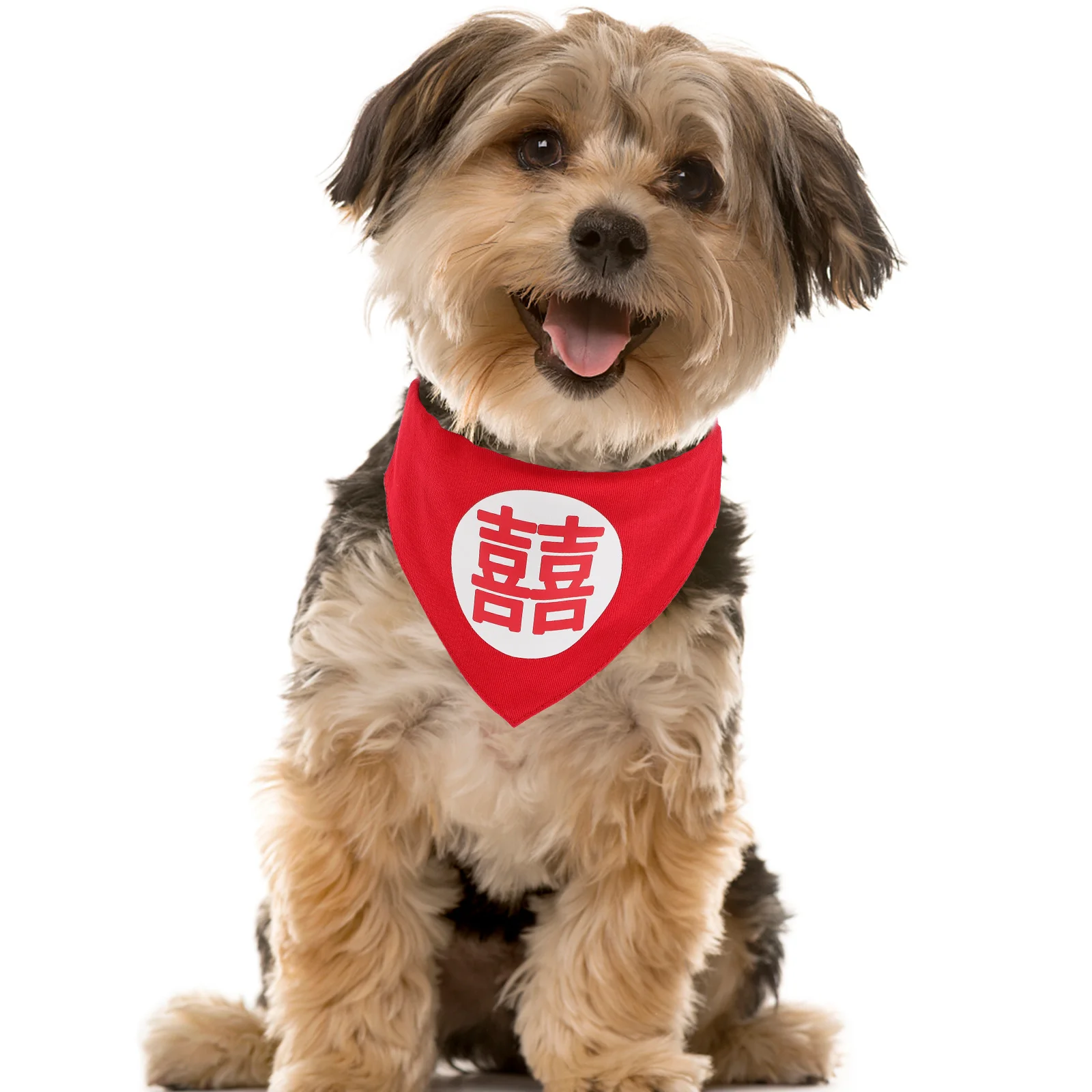 

Pet Wedding Bandana Triangle Dog Collar Fashion Adjustable Buckle Decorative Cat Bandana for Photos Parties Daily Charm Pet Gift