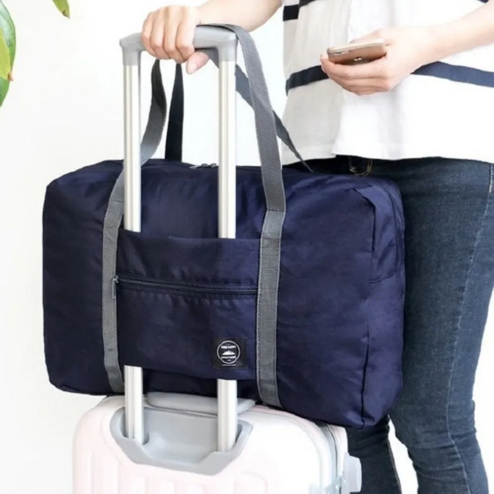 Folding Travel Bag Waterproof Fabric Women Travel Bags Large Capacity Hand Shoulder Duffle Storage Bags Portable Packing Cubes