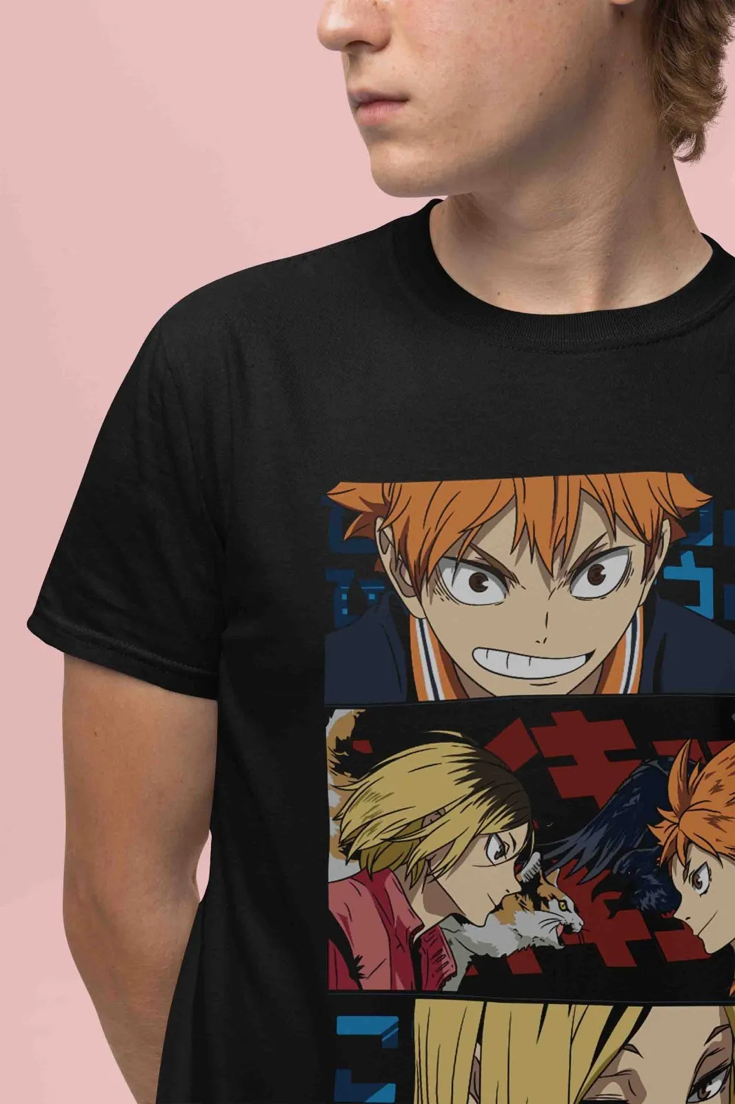Haikyuu Shirt Shoyo Hinata Tshirt Kageyama T-Shirt Tsukki Kuroo Sport Anime Tee