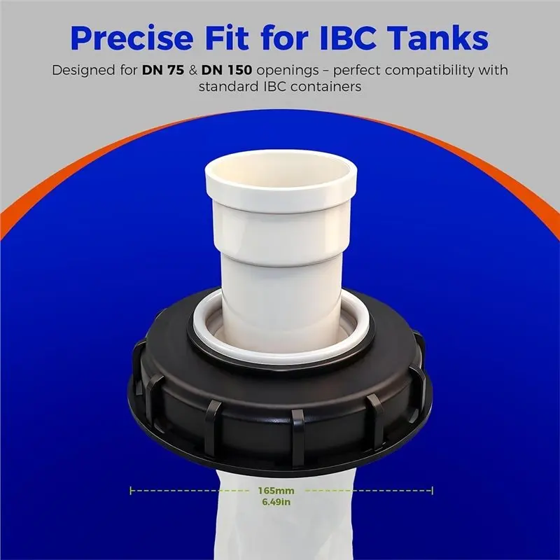 【CUSTOMER FAVORITE】Washable IBC Ton Drum Fittings 163Mm Plastic Cap With Filter Straight Head Rainwater Cover
