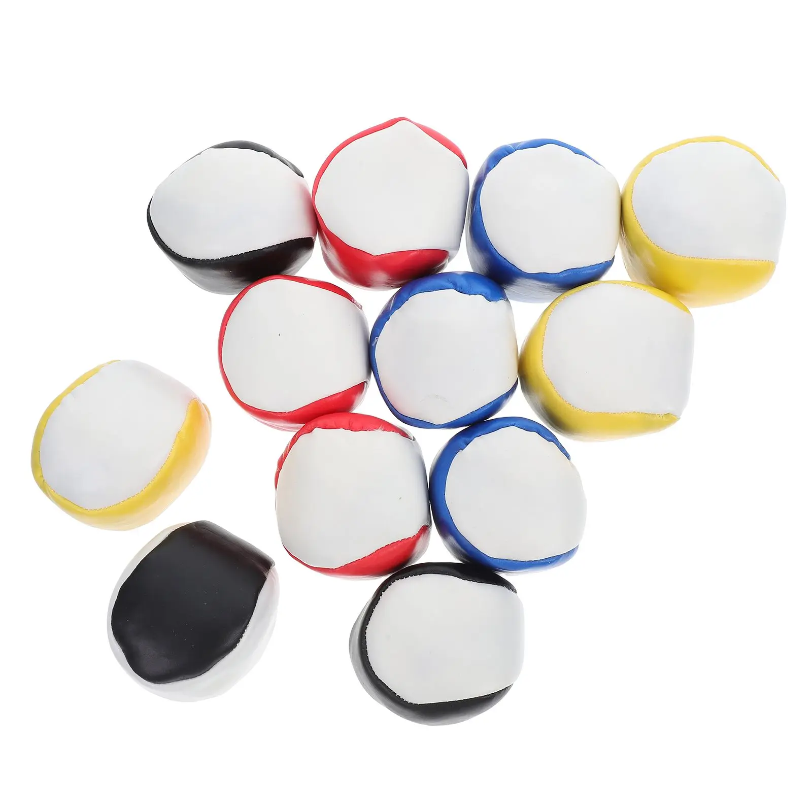 

12 Pcs Juggling Balls Toy Bags Premium Pu Material Vibrant Beanbags Leather Party Gifts Fun Decorative DIY