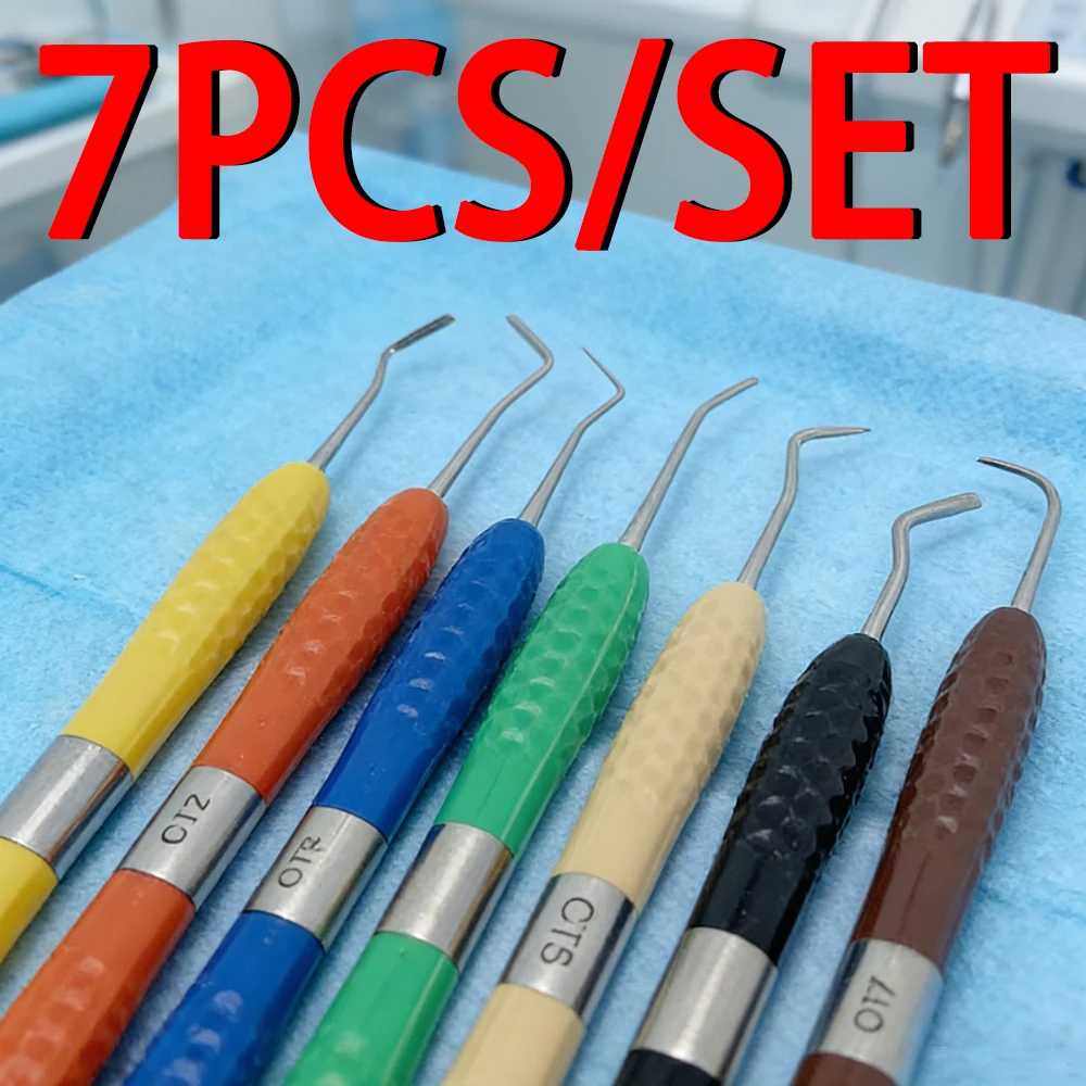 

7Pcs Double Head Dental Composite Resin Filling Spatula for Aesthetic Restoration Resin Filler Instrument Dentist Tools